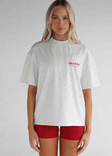  Leelo V6 Pilates Collection Oatmeal Chilli Tee