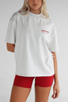 Leelo V6 Pilates Collection Oatmeal Chilli Tee
