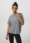 Vuori Energy Tee Long - Heather Grey