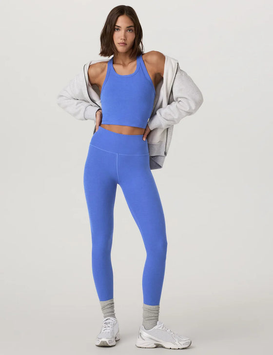 Vuori Elevation Racerback Tank - Bright Iris Heather