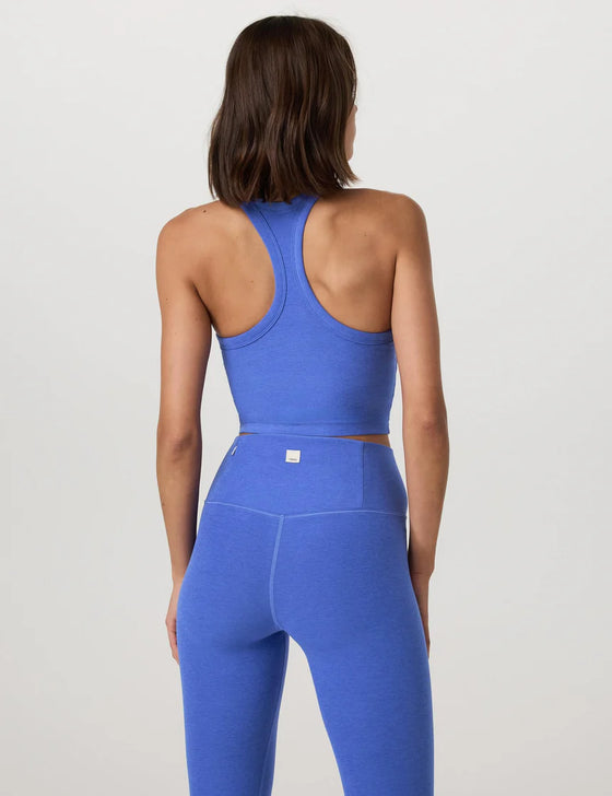 Vuori Elevation Racerback Tank - Bright Iris Heather