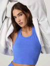Vuori Elevation Racerback Tank - Bright Iris Heather