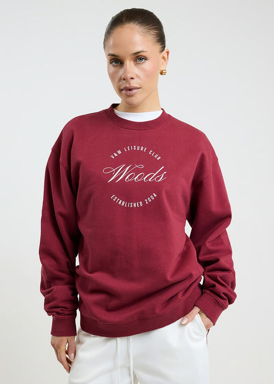 Viktoria and Woods Club Woods Sweater - Deep Red