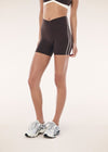 P.E Nation Clarity 5 Inch Bike Short - Coffee/Whisper White