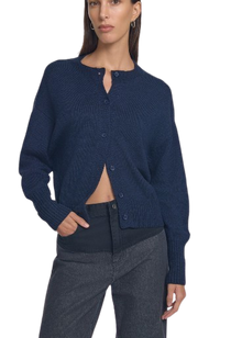  Viktoria & Woods Hart Merino Cardigan - Eclipse Marle
