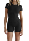Leelo Sculpt Bike Shorts - Black