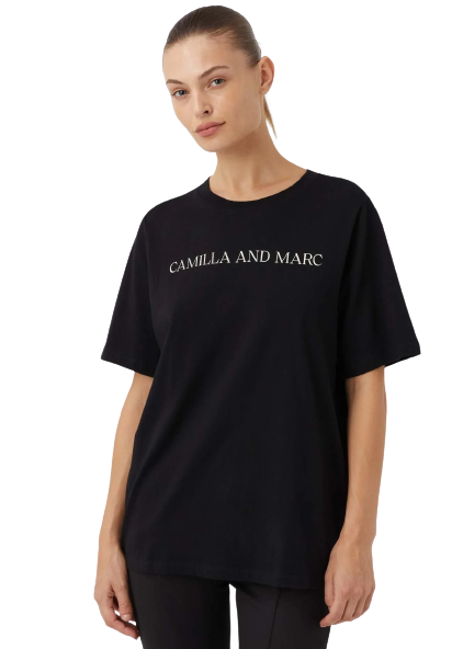 C&M Camilla and Marc Asher Tee- Black/Stone