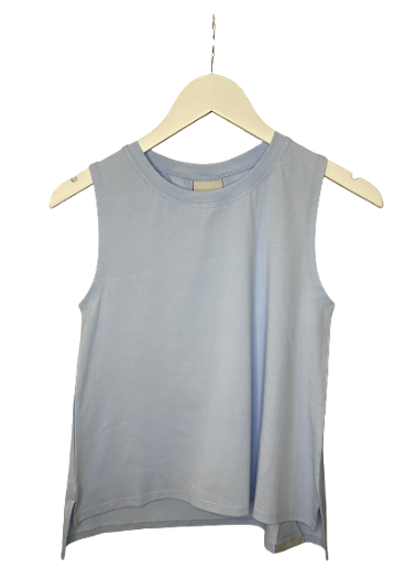 Lex Split Tank Blue