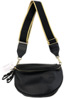 Four Loves Leather Bag - Black/Gold Hardware