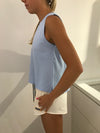 Lex Split Tank Blue New