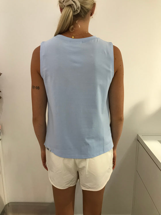 Lex Split Tank Blue New