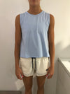 Lex Split Tank Blue New