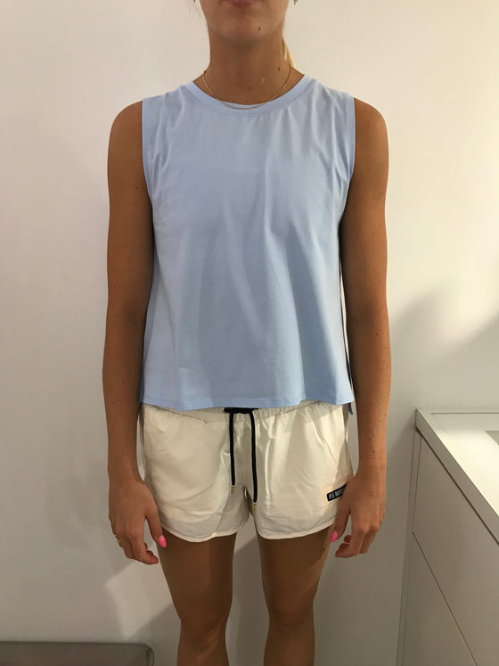 Lex Split Tank Blue New