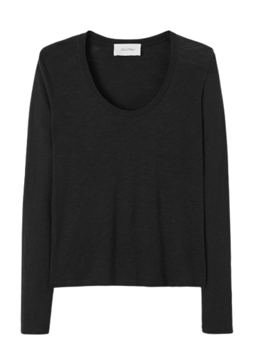 American Vintage Jacksonville Long Sleeve Tee - Black