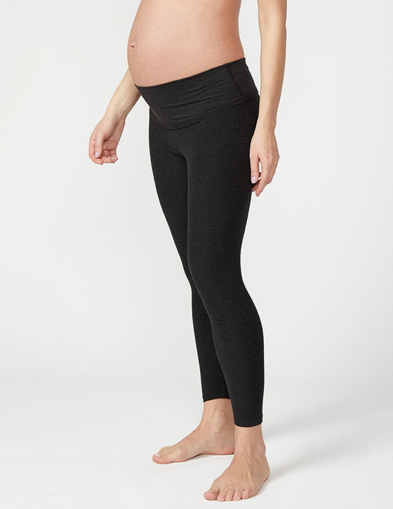 Beyond Yoga Spacedye Love The Bump Midi Maternity - Darkest Night