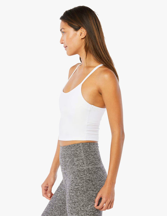 Beyond Yoga Spacedye Slim Racerback Cropped Tank SD4382 - Cloud White