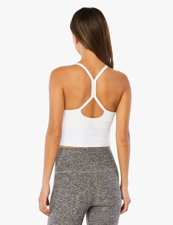 Beyond Yoga Spacedye Slim Racerback Cropped Tank SD4382 - Cloud White