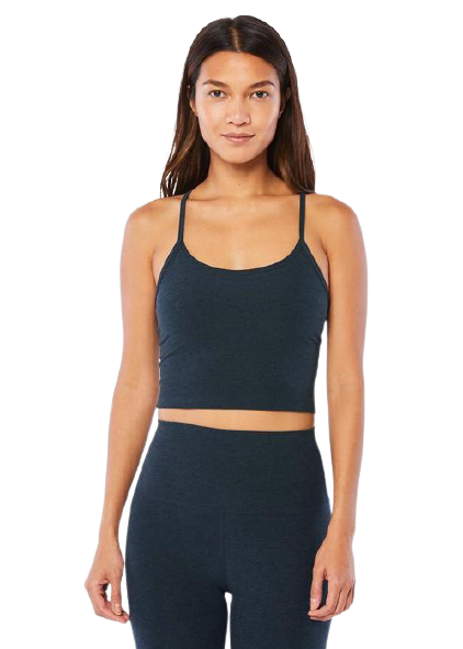 Beyond Yoga Spacedye Slim Racerback Cropped Tank - Nocturnal Navy