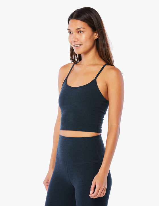 Beyond Yoga Spacedye Slim Racerback Cropped Tank SD4382- Nocturnal Navy