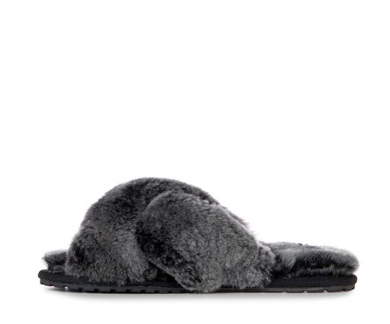 EMU Mayberry Frost Black Slippers