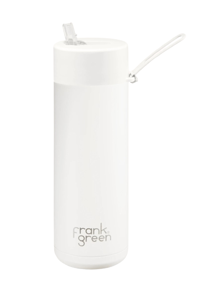 Frank Green Ceramic 595ml Reusable Bottle Straw Lid - Cloud