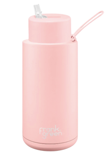  Frank Green 1 Litre Reusable Bottle Straw Lid - Blushed