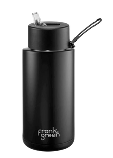  Frank Green 1 Litre Reusable Bottle Straw Lid - Black
