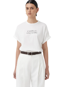  C&M Camilla and Marc Huntington 3.0 Tee - White with Black