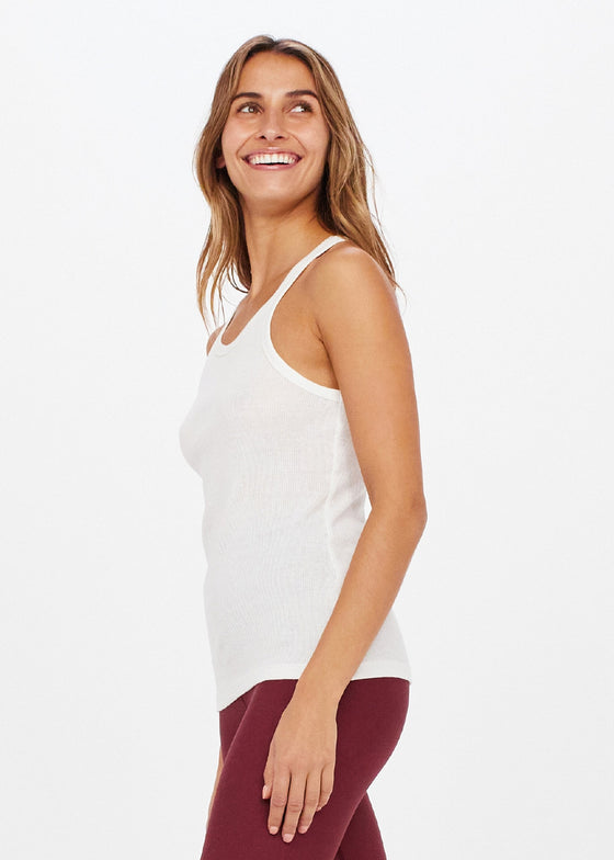 The Upside Asana Tank - White