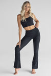 Leelo Sculpt Flare Leggings - Black