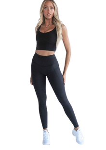  Leelo Full Length Pocket Legging - Black