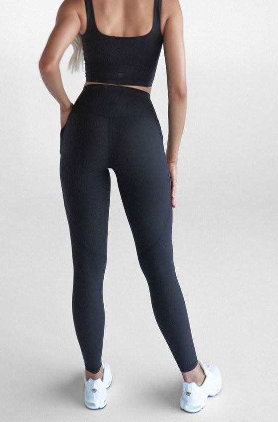 Leelo Full Length Pocket Legging - Black