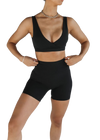 Leelo Sculpt Crop - Black