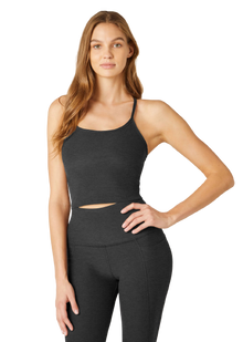  Beyond Yoga Spacedye Slim Racerback Cropped Tank SD4382 - Darkest Night